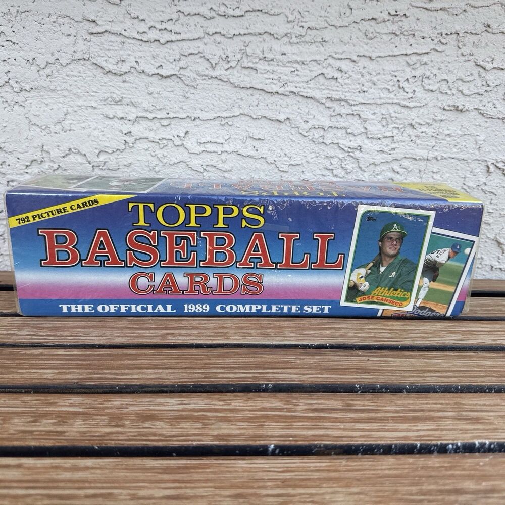 Topps 1989 Baseball Cards Official Complete Set 792 Picture Cards- Factory Seal